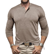 Long-sleeved Henley