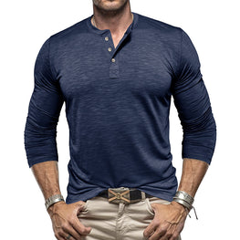 Long-sleeved Henley