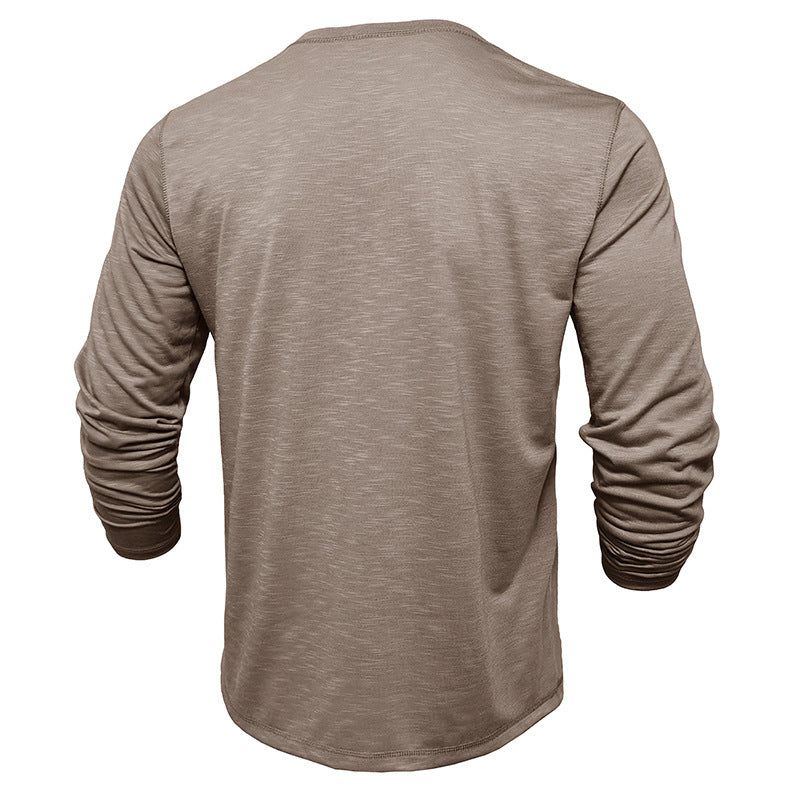 Long-sleeved Henley