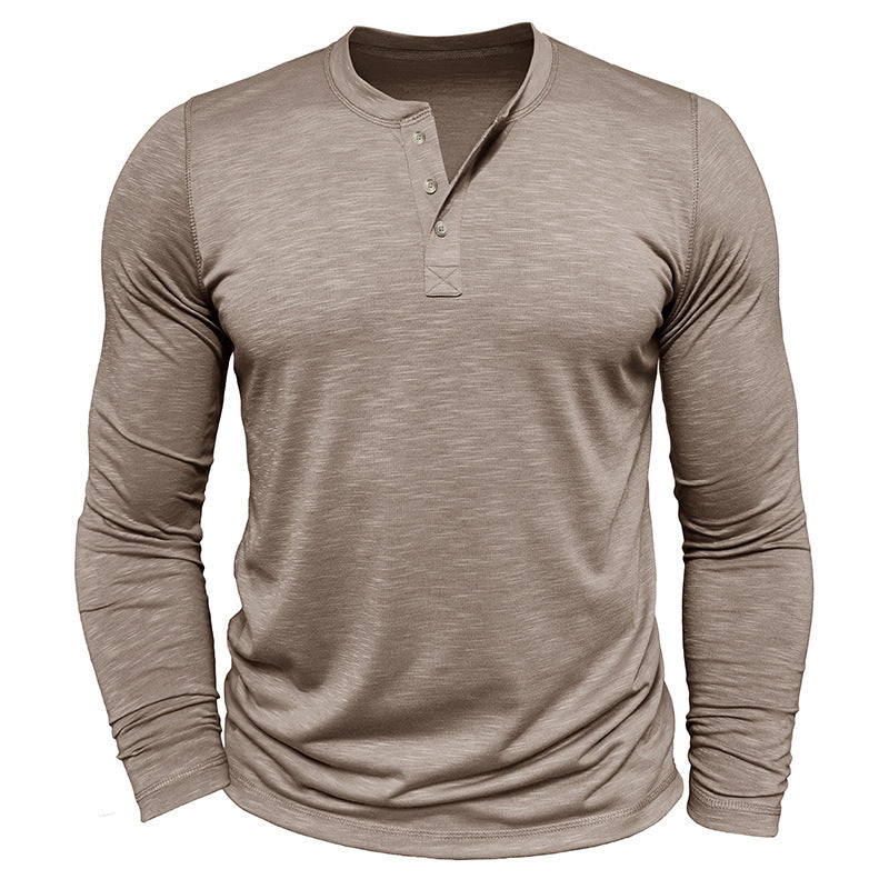 Long-sleeved Henley