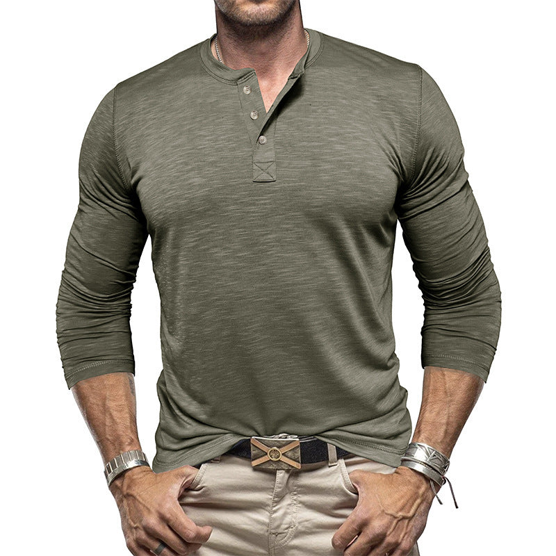 Long-sleeved Henley