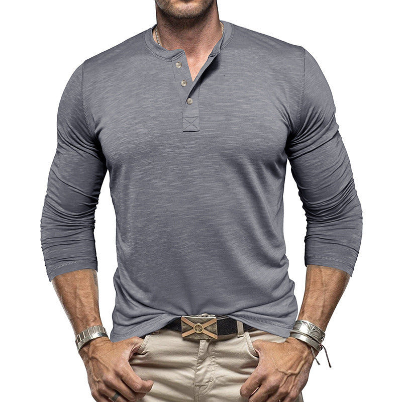 Long-sleeved Henley