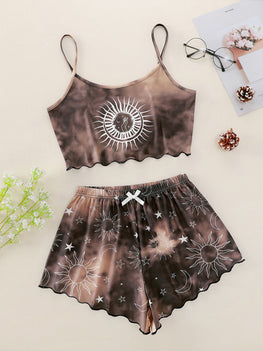 Tie-Dye Camisole Top + Shorts Set