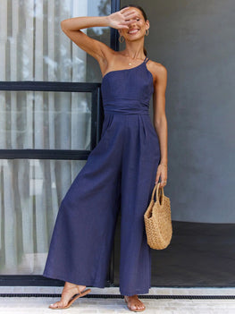 Backless Wide-Legged Jumpsuit