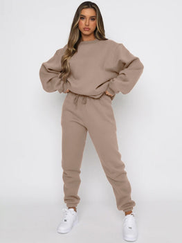 Warm Pullover SweatSuit