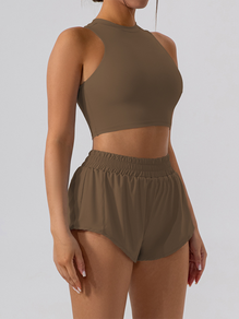 Sleek and Chic Shorts + Top Set